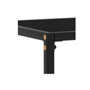 Console Table Black 120 X 35 X 75 Cm Tempered Glass
