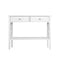Console Table Hall Side Entry 2 Drawers Display White Desk