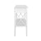 Console Table Hall Side Entry 2 Drawers Display White Desk