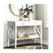 Console Table Hall Side Entry 2 Drawers Display White Desk