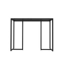 Console Hallway Entry Table Marble Effect Tabletop White