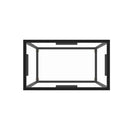 Console Table Transparent 60 X 35 X 75 Cm Tempered Glass