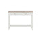 Console Table White 110 X 35 X 80 Cm Wood