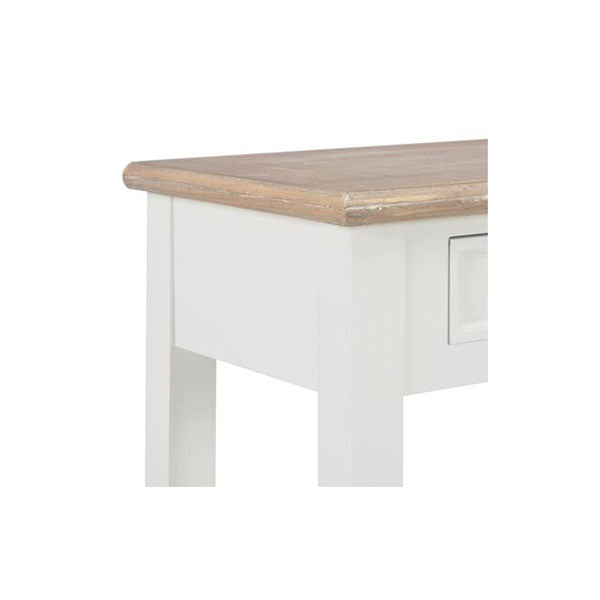 Console Table White 110 X 35 X 80 Cm Wood