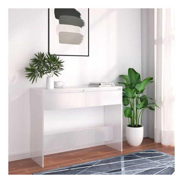 Console Table White Chipboard