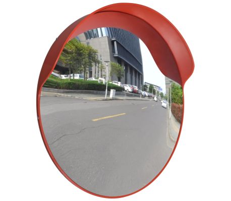 Convex Traffic Mirror PC Plastic 60 Cm Outdoor - Orange