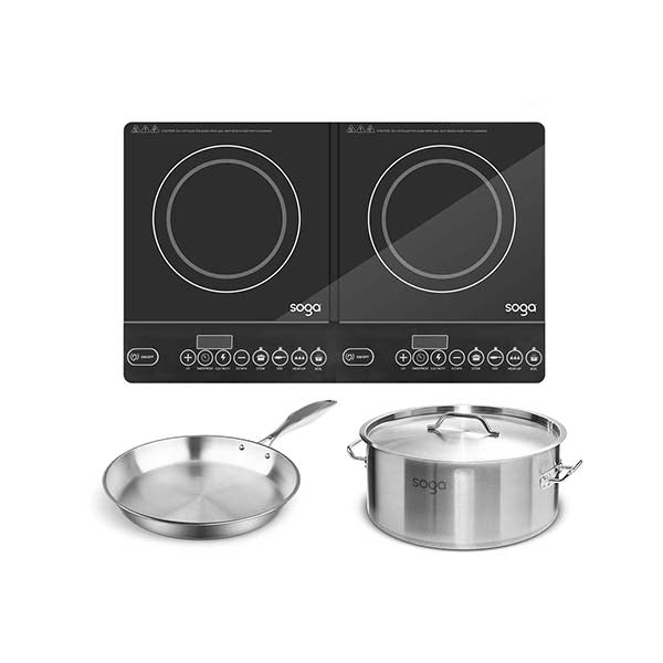 Cooktop Stove Stainless Steel Stockpot And Induction Fry Pan