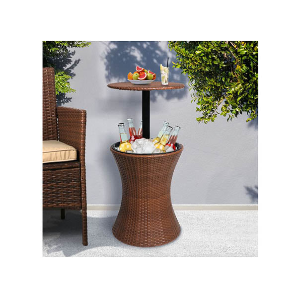 Cooler Ice Bucket Table Bar Outdoor Setting Furniture Patio Pool