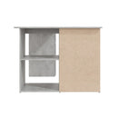 Chipboard Corner Desk Concrete Grey 145 X 100 X 76 Cm