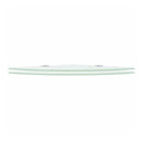 Corner Shelves 2 Pcs With Chrome Supports Glass White 25 X 25 Cm