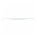 Corner Shelves 2 Pcs With Chrome Supports Glass White 25 X 25 Cm