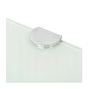 Corner Shelves 2 Pcs With Chrome Supports Glass White 25 X 25 Cm