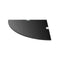Corner Shelf With Chrome Supports Glass Black 25 x 25 Cm