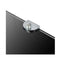 Corner Shelf With Chrome Supports Glass Black 25 x 25 Cm