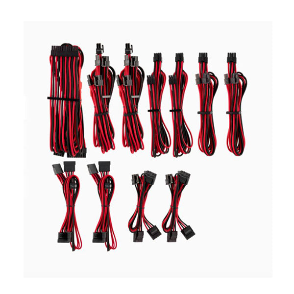 Corsair Psu Red Black Premium Individually Sleeved Dc Cable Pro Kit