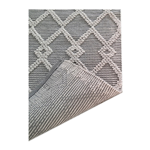 Cottage Style Handwoven Grey Rugs 160 X 225Cm