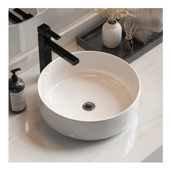 Bathroom Basin Ceramic Vanity Basin Above Counter White Hand Wash