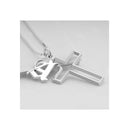 Cross Necklace With Initial