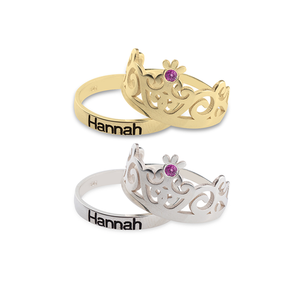 Crowns Couple Ring Set
