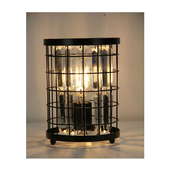 Crystal Caged Bedside Lamp