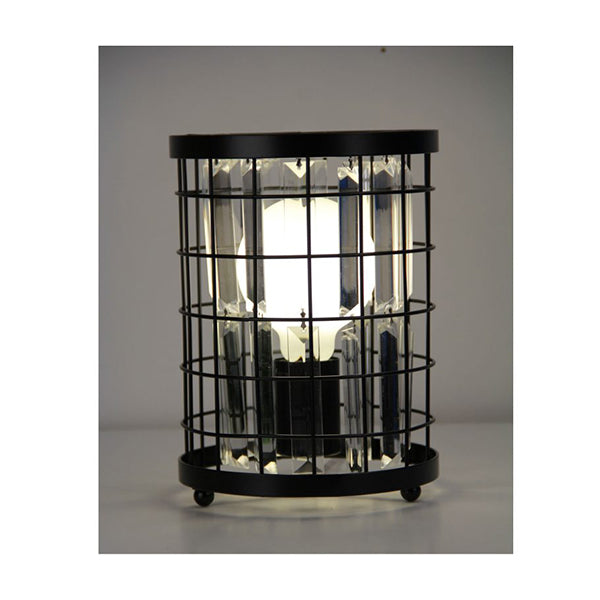 Crystal Caged Bedside Lamp
