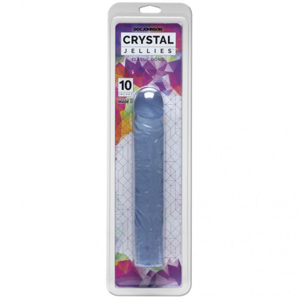 Crystal Jellies 10in Classic Dong Clear