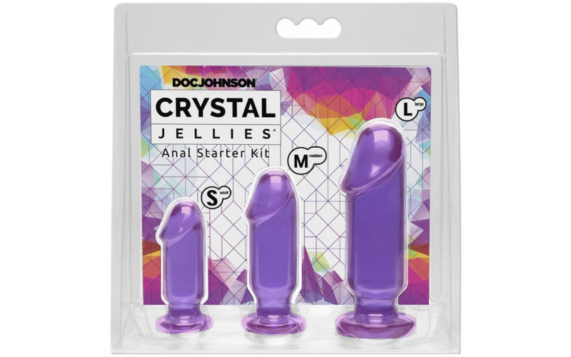 Crystal Jellies Anal Starter Kit Purple