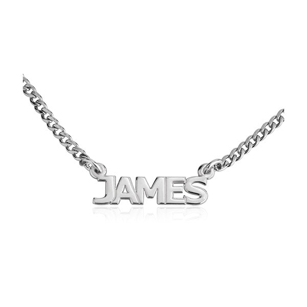Cuban Link Name Necklace In Capitals