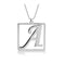 Cube Shape Initial Necklace