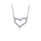 Cubic Zirconia Heart Pendant Necklace