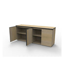 Eternity 4 Door Swing Cupboard Oak 1800Mm W X 450Mm D X 730Mm H