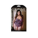 Curve Vivianne Snake Print Bustier And Panty Pink And Black