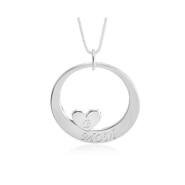 Custom Mom Necklace With Children Initials