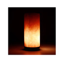 Cylinder Himalayan Pink Salt Lamp Carved Rock Crystal Light Bulb