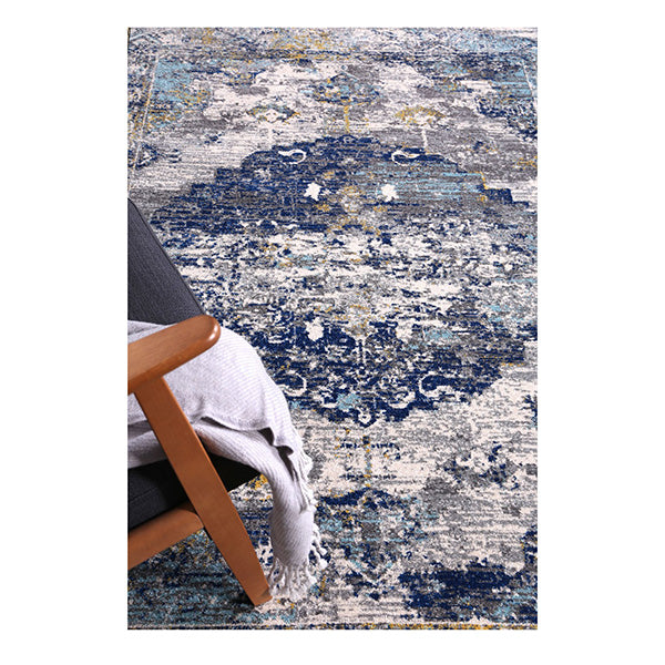 Delicate Blue Green Distressed Rug