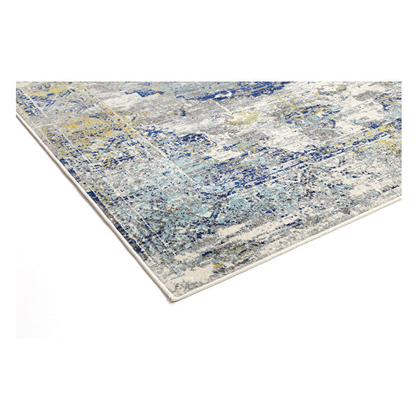 Delicate Blue Green Distressed Rug