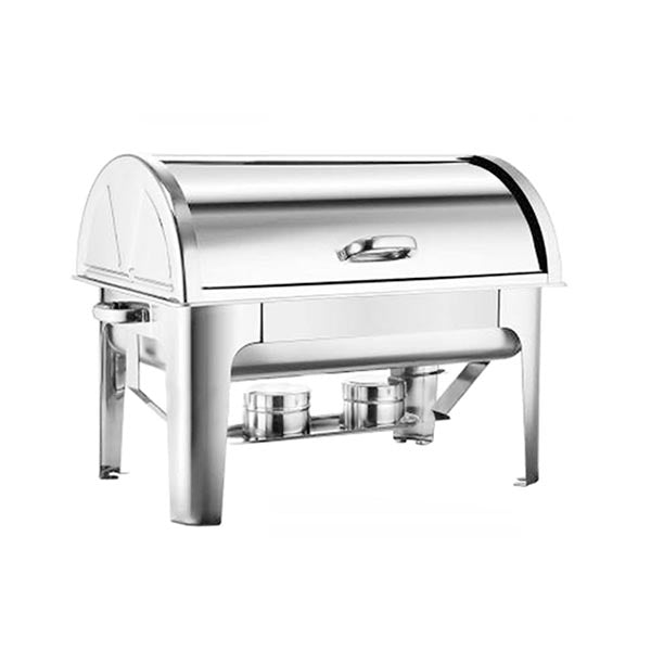 Soga 3X3L Stainlessteel Roll Top Chafing Dish Three Trays Food Warmer
