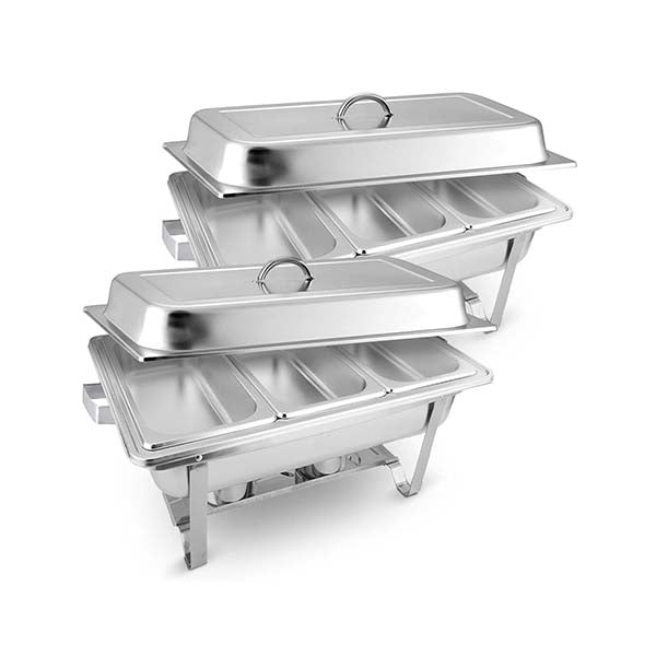 Soga 2X Stainless Steel Chafing Food Warmer Dish 3X3L Three Trays