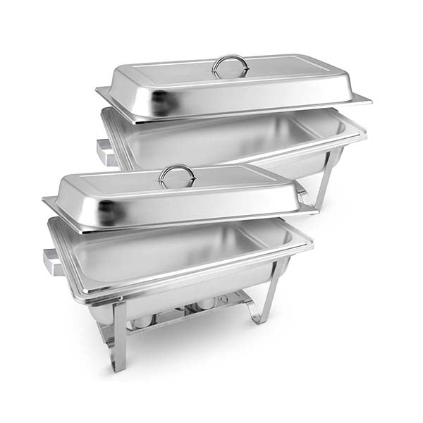 Soga 2X 9L Stainless Steel Chafing Food Warmer Catering Dish Full Size