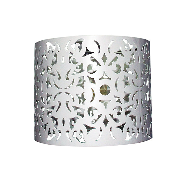 Diy White Laser Cut Metal Light