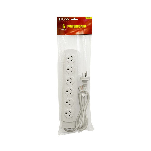 Doss 6 Way Power Board White