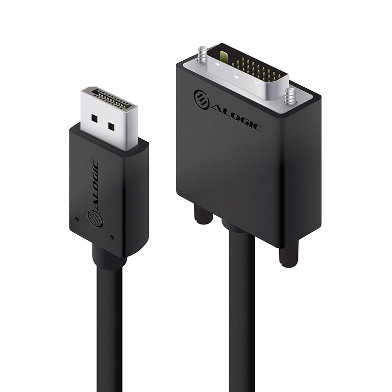 Alogic ACTIVE 1m DisplayPort to DVI-D Cable with 4K Support  - Male to Male
