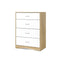 Artiss Chest Of Drawers Tallboy Dresser Table White Wood Cabinet