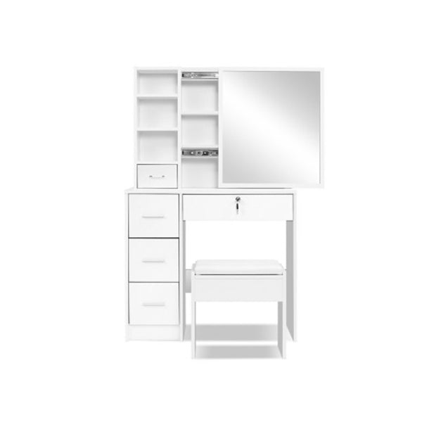 Artiss Dressing Table Stool Mirror Jewellery Cabinet Makeup Drawer