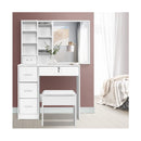 Artiss Dressing Table Stool Mirror Jewellery Cabinet Makeup Drawer
