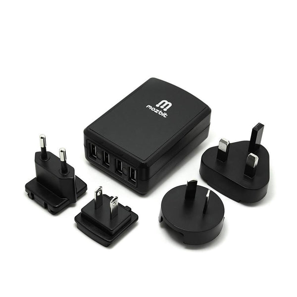 4 Port USB Home Travel Wall Charger US UK EU AU AC 4.5A Power Adapter