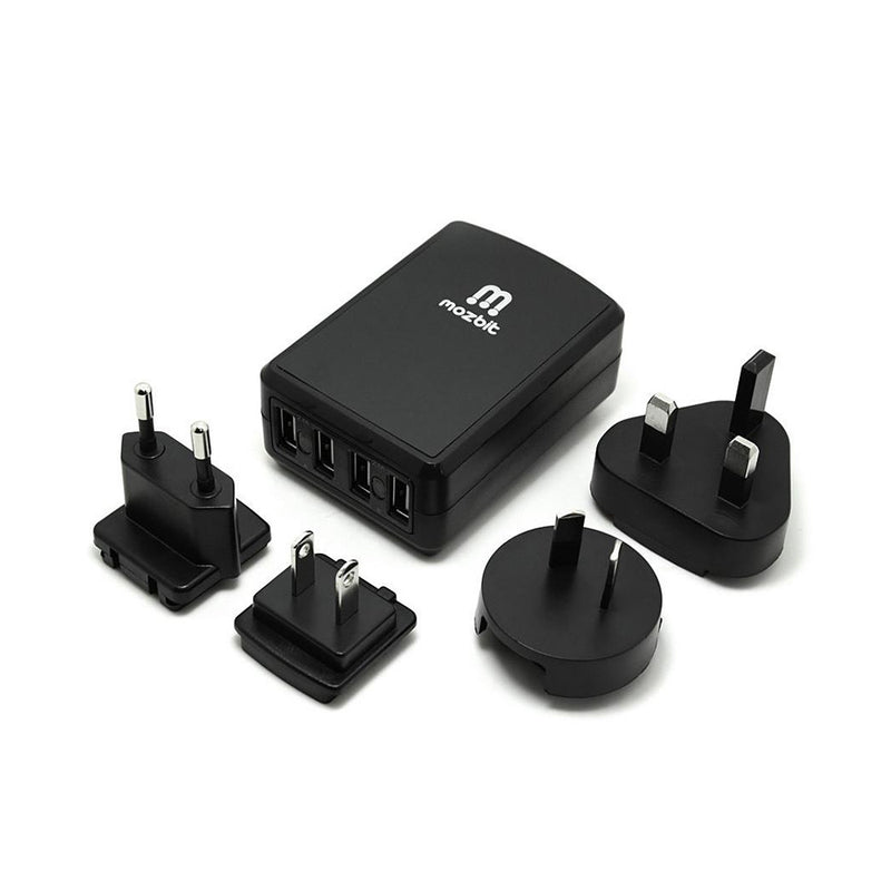 Mozbit 4.5A 4-Port USB Rapid Travel Charger