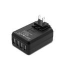 4 Port USB Home Travel Wall Charger US UK EU AU AC 4.5A Power Adapter