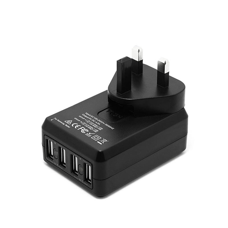 4 Port USB Home Travel Wall Charger US UK EU AU AC 4.5A Power Adapter