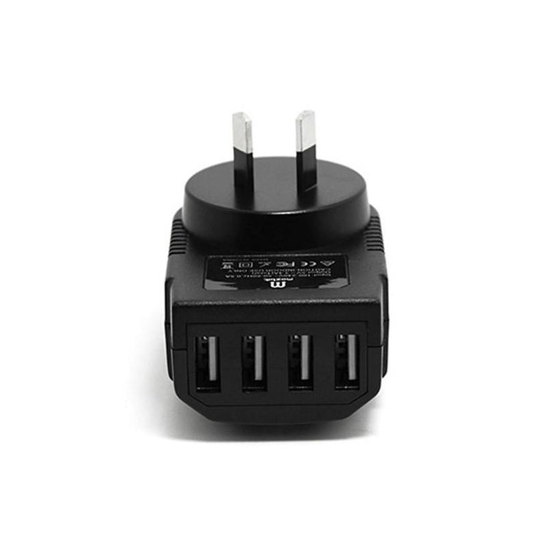 3.4A 4 USB Port Travel Home Wall Charger AU Plug for iPhone Samsung